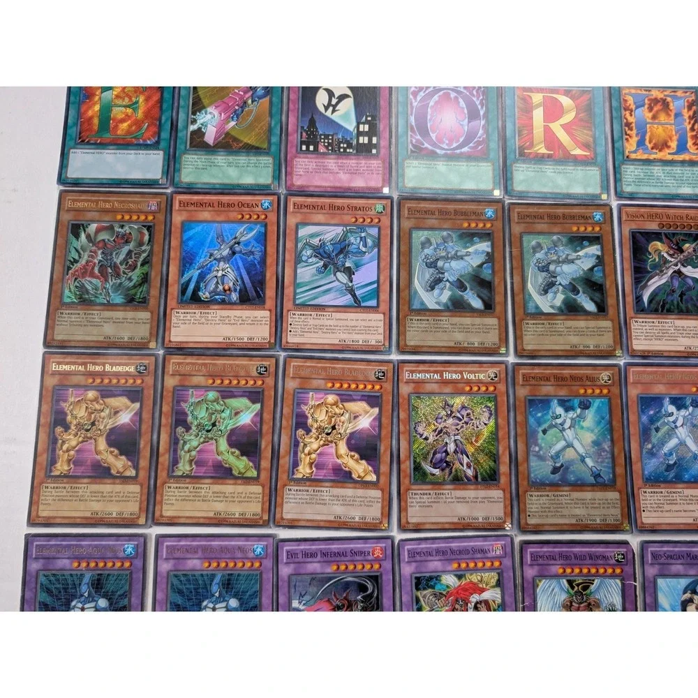 Yu-Gi-Oh‎ Elemental Hero 80 Card Lot Deck Building Super Ultra Ultimate Rares